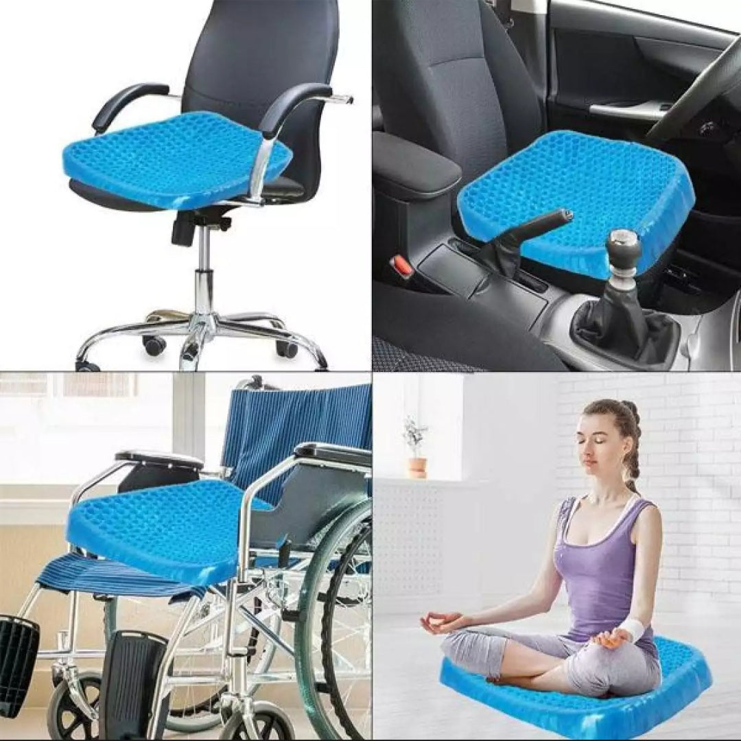 Universal Gell Seat Cushion-Blue [ Non Slip ] Double Sided Gell – New  Modern Autos