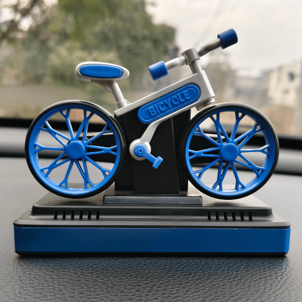 Car Dashboard Solar Air Freshener Cycle with Refill Perfume