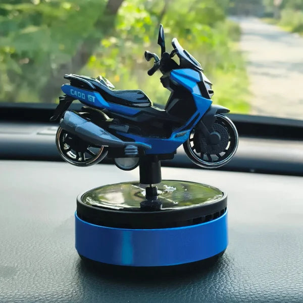 Car Dashboard Solar Air Freshener Scooty with Refill Perfume