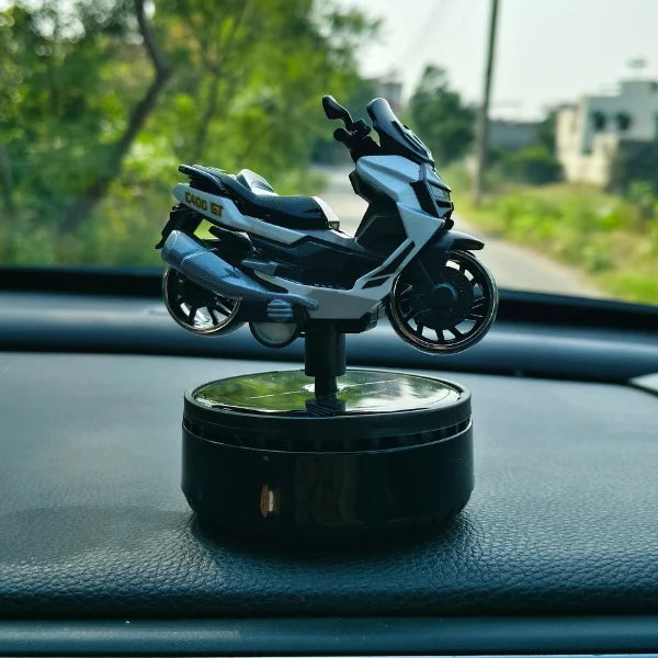 Car Dashboard Solar Air Freshener Scooty with Refill Perfume