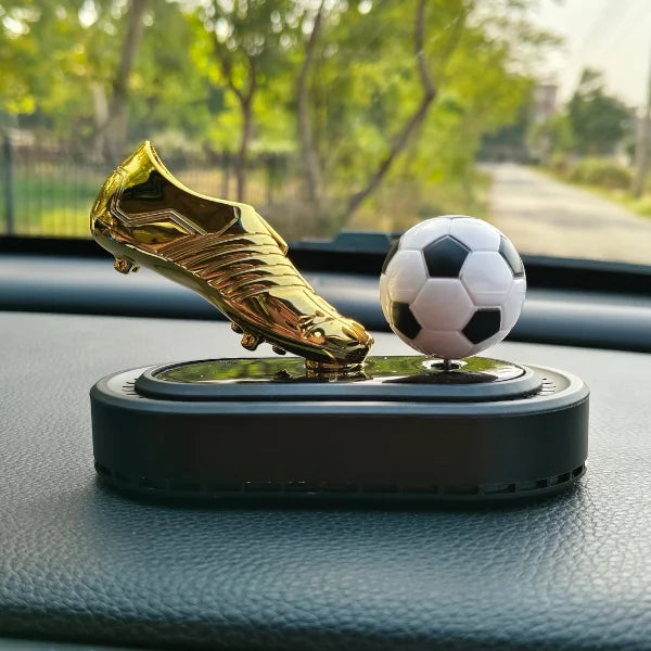 Car Dashboard Solar Air Freshener Soccer with Refill Perfume