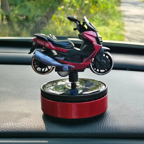 Car Dashboard Solar Air Freshener Scooty with Refill Perfume