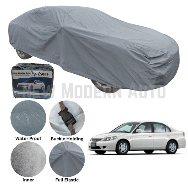 Honda Civic Anti Scratch Water Resistant PVC Cotton Top Cover | Model 2002 - 2005