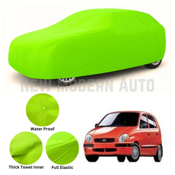 Hyundai Santro Microfiber Anti Scratch & Anti Swirls Water Resistant Top Cover