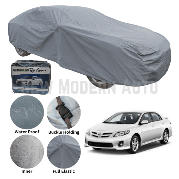 Toyota Corolla Anti Scratch Water Resistant PVC Cotton Top Cover | Model 2009 - 2014