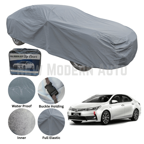 Toyota Corolla Anti Scratch Water Resistant PVC Cotton Top Cover | Model 2014 - 2024