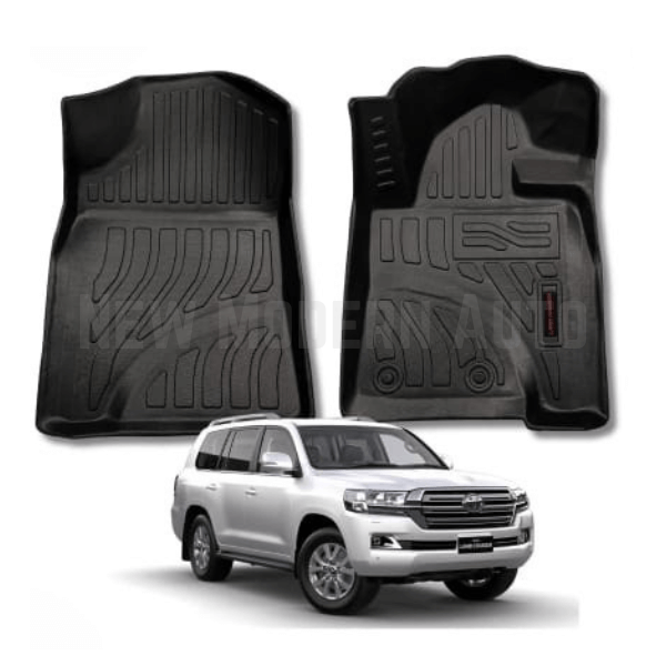 Toyota Land Cruiser TPE Floor Mats Black 3-Pcs