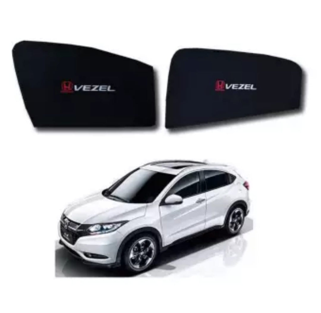 Honda Vezel Sun Shades With Logo - 4 Pcs | Model 2007 - 2012