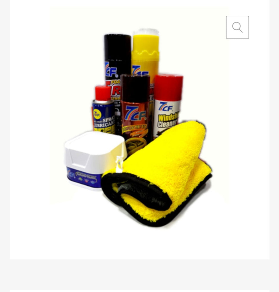 7CF CAR CLEANING AND DETAILING KIT 7 IN