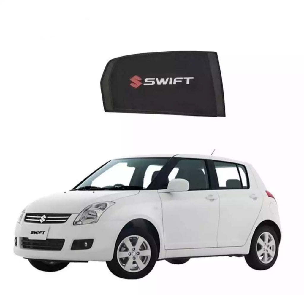 Suzuki Swift Sun Shades With Logo - 4 Pcs