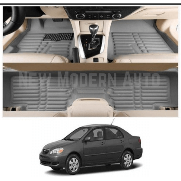 Toyota Corolla 5D Floor Mats | 3 Pcs | Model 2003-2008 | Corolla Best Floor Mats | Corolla 5D Floor