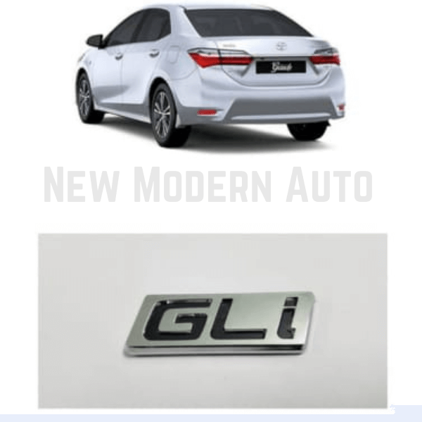 Toyota Corolla Chrome Metal "GLi" Logo