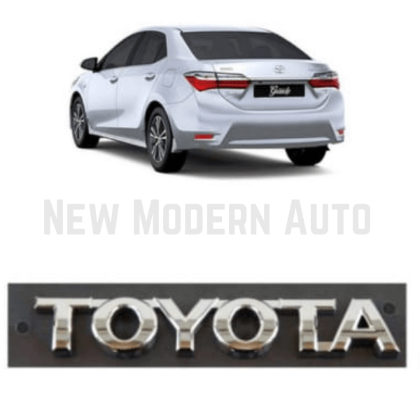 Toyota Corolla Chrome Metal "Toyota" Logo