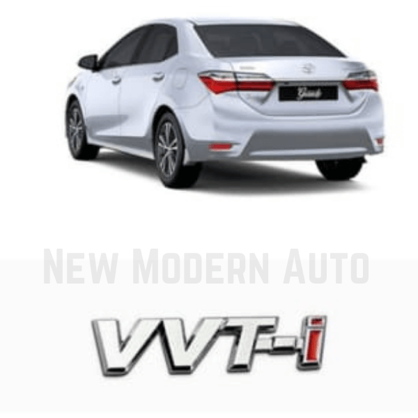 Toyota Corolla Chrome Metal "VVTI" Logo
