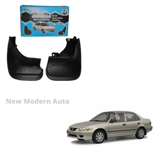 Toyota Corolla Mud Flaps 4 Pieces | Model 1998 - 2003 | Car Mudguard | Fender Mud Flaps | Splash Guards