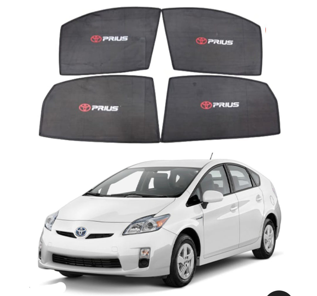 Toyota Prius Sun Shades With Logo - 4 Pcs