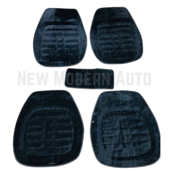 Universal 5D Velvet Floor Mats | 5 Pcs