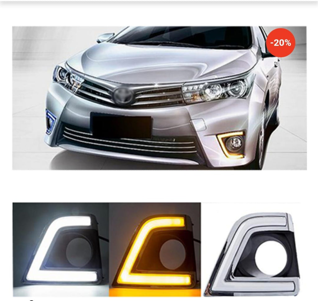 Toyota Corolla DLAA Fog Lamps Bumper LED Light | Corolla Fog Lights